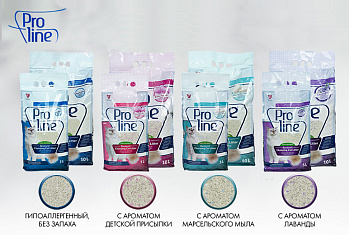 Новинка. Кошачьи наполнители Proline теперь и в России